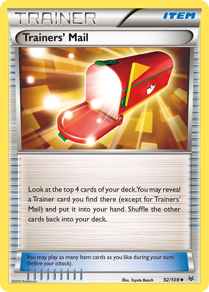 Trainers' Mail (92/108) [XY: Roaring Skies] | Gam3 Escape