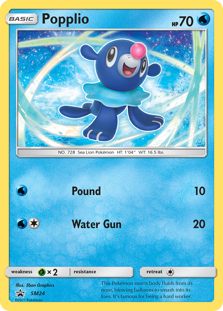 Popplio (SM24) [Sun & Moon: Black Star Promos] | Gam3 Escape