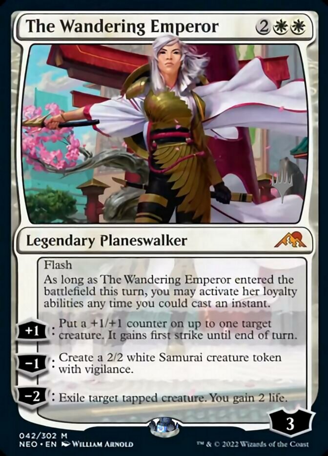 The Wandering Emperor (Promo Pack) [Kamigawa: Neon Dynasty Promos] | Gam3 Escape