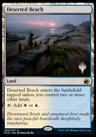 Deserted Beach (Promo Pack) [Innistrad: Midnight Hunt Promos] | Gam3 Escape