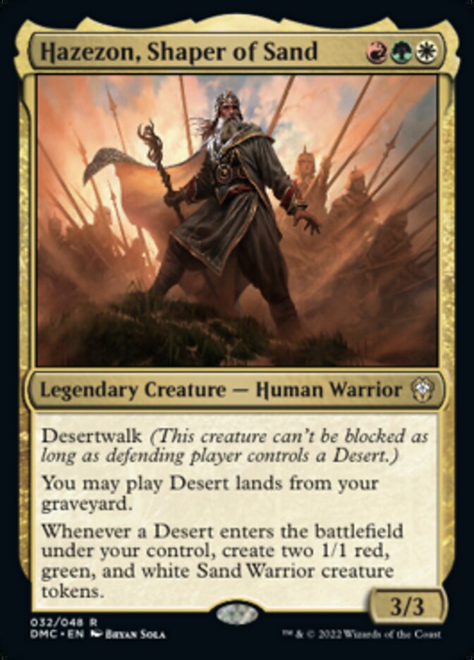 Hazezon, Shaper of Sand [Dominaria United Commander] | Gam3 Escape