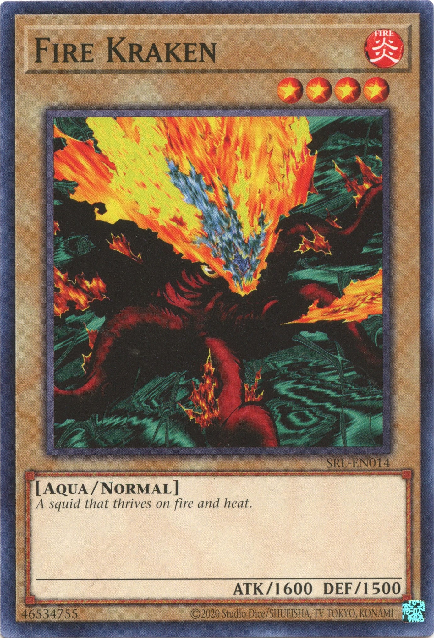 Fire Kraken (25th Anniversary) [SRL-EN014] Common | Gam3 Escape