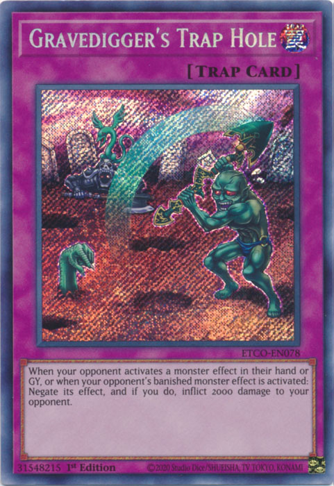 Gravedigger's Trap Hole [ETCO-EN078] Secret Rare | Gam3 Escape