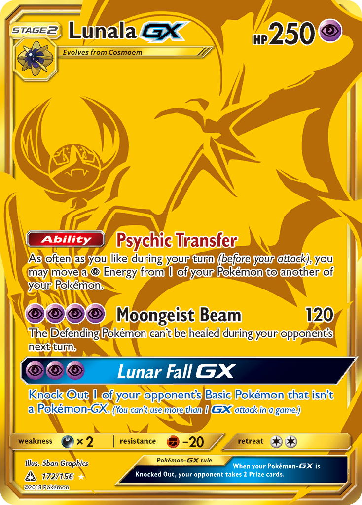 Lunala GX (172/156) [Sun & Moon: Ultra Prism] | Gam3 Escape