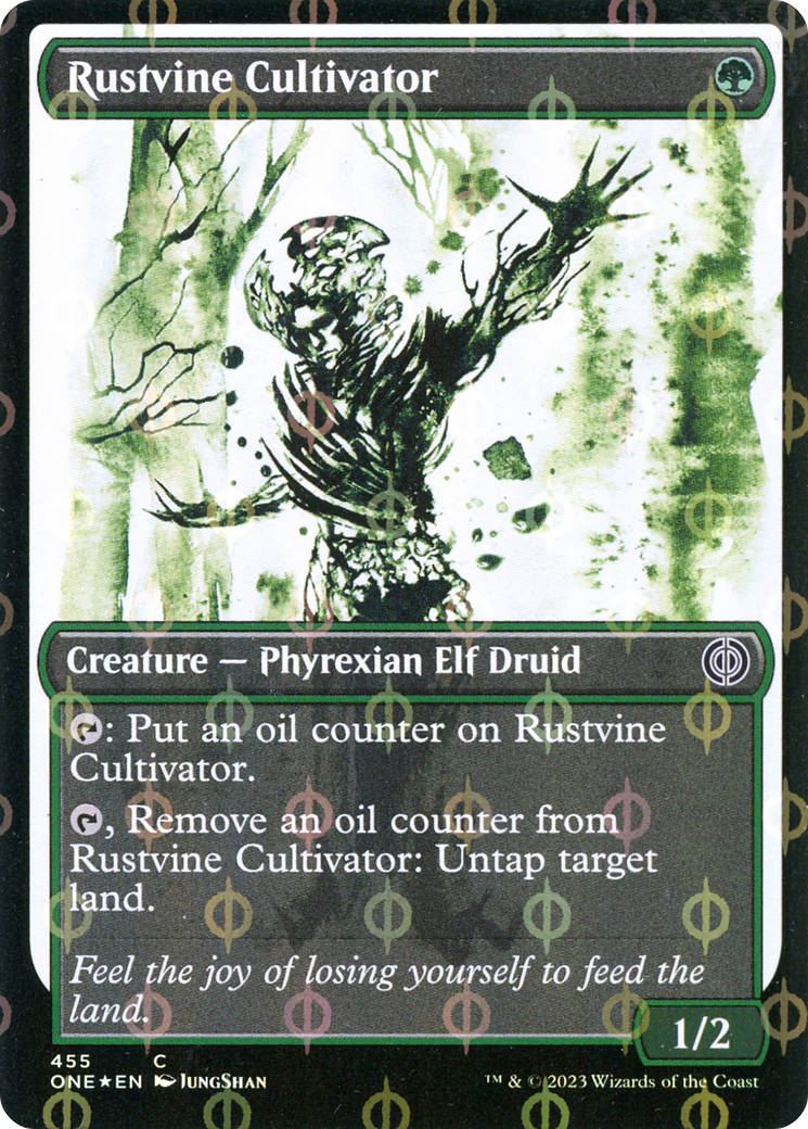 Rustvine Cultivator (Showcase Ichor Step-and-Compleat Foil) [Phyrexia: All Will Be One] | Gam3 Escape