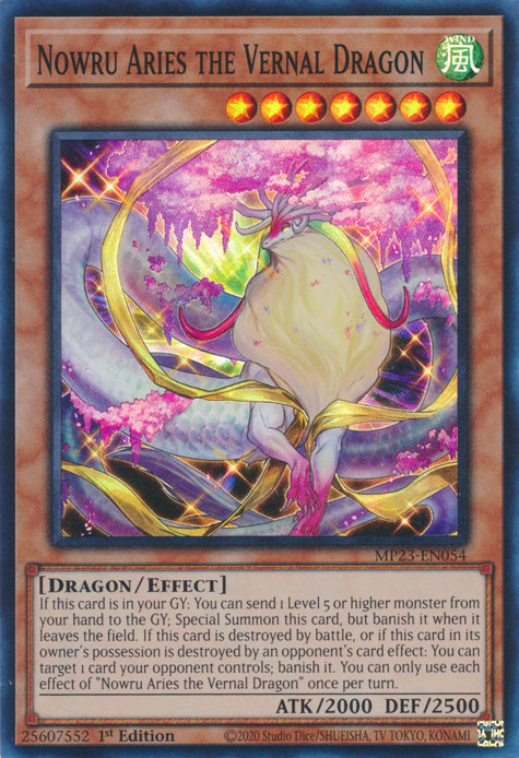 Nowru Aries the Vernal Dragon [MP23-EN054] Super Rare | Gam3 Escape