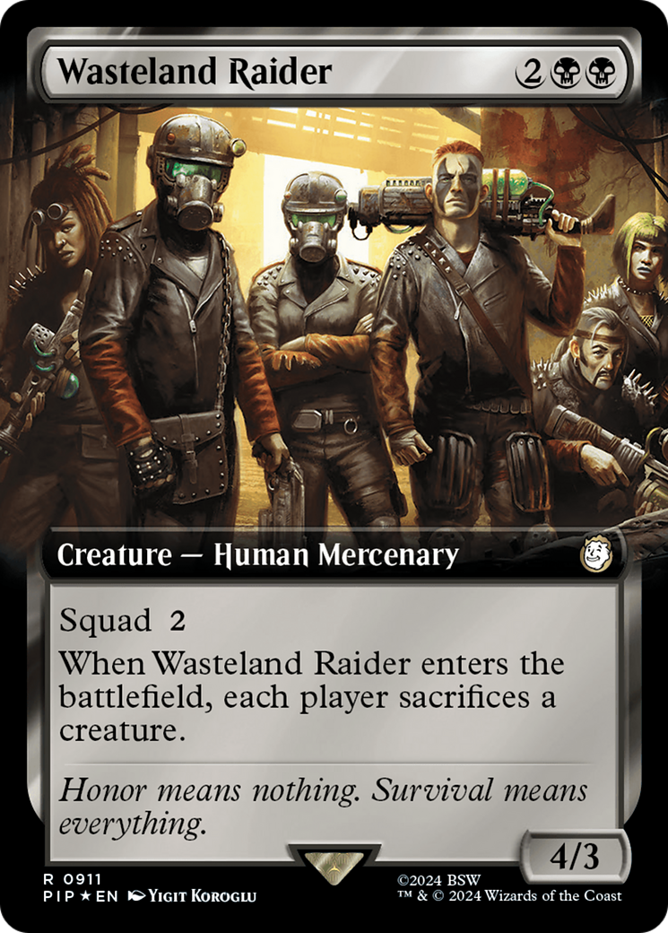 Wasteland Raider (Extended Art) (Surge Foil) [Fallout] | Gam3 Escape