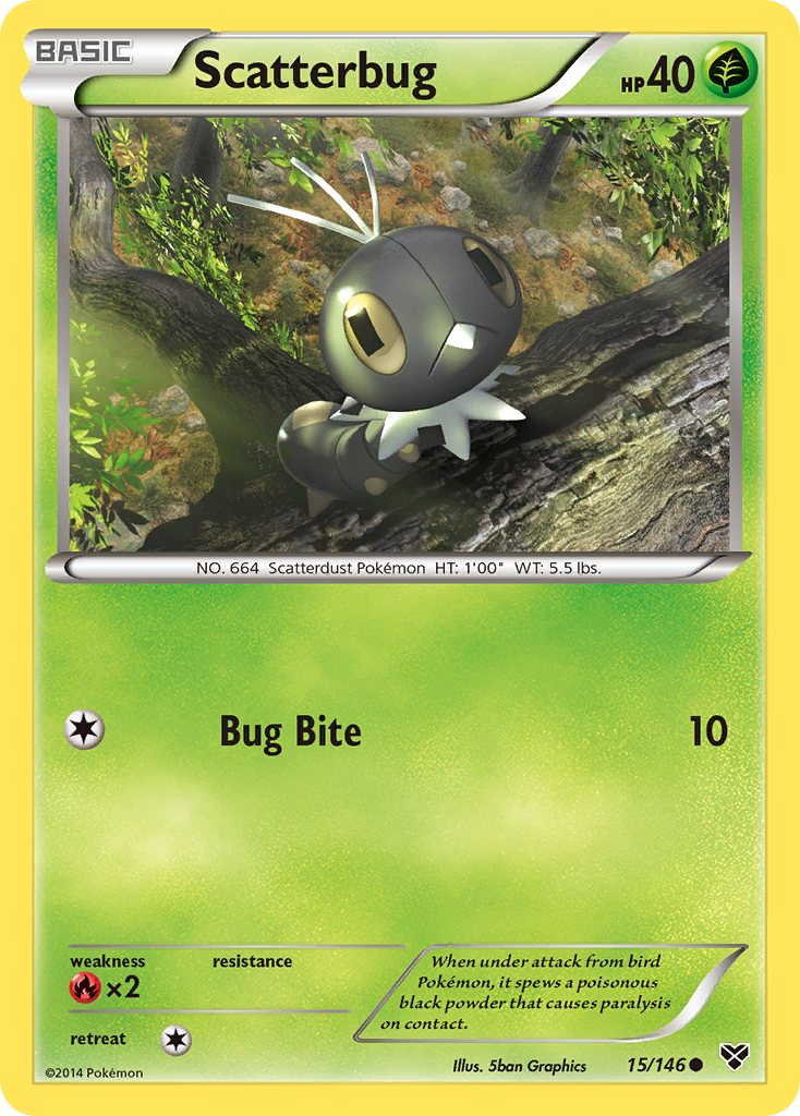 Scatterbug (15/146) [XY: Base Set] | Gam3 Escape