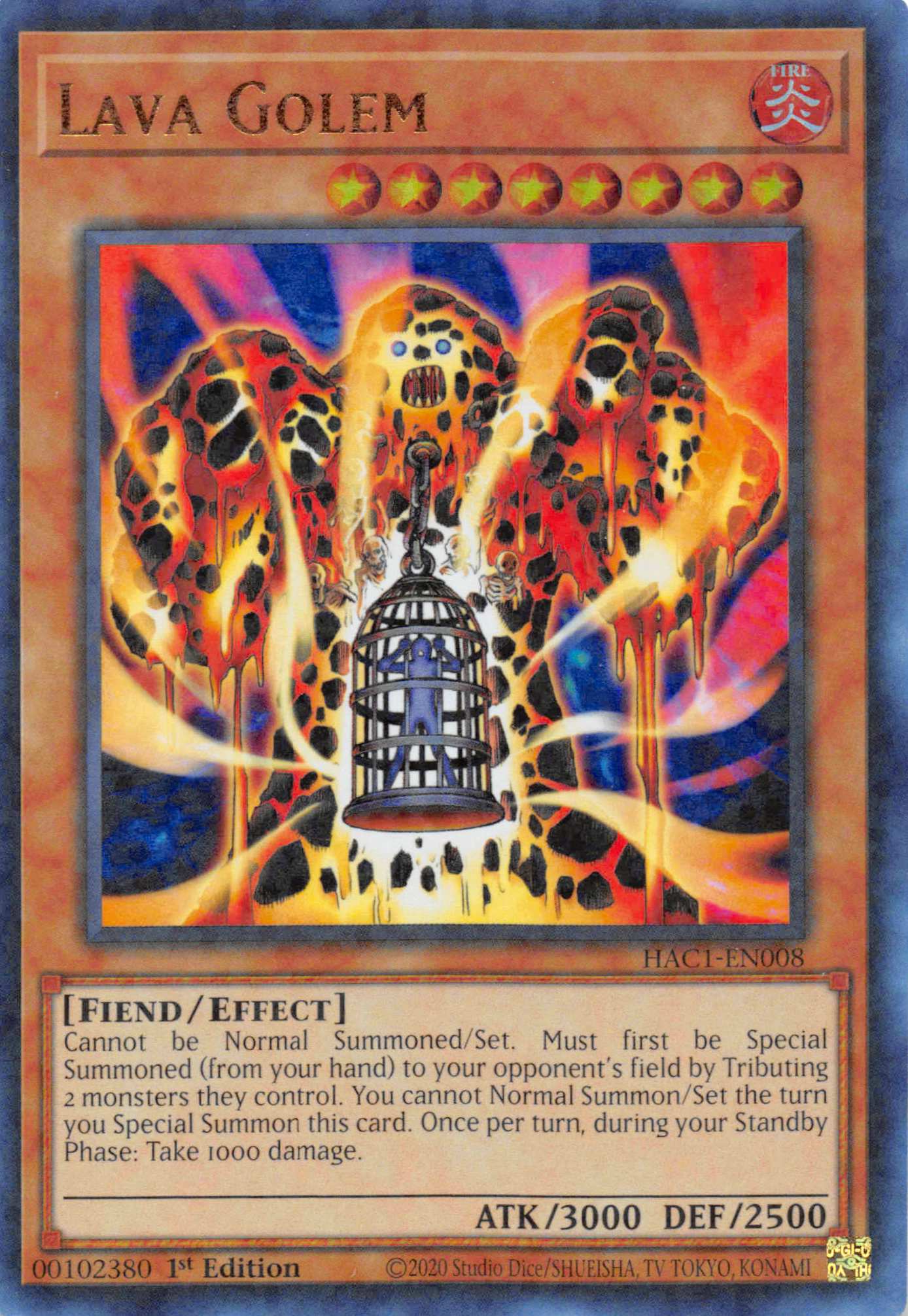 Lava Golem (Duel Terminal) [HAC1-EN008] Parallel Rare | Gam3 Escape