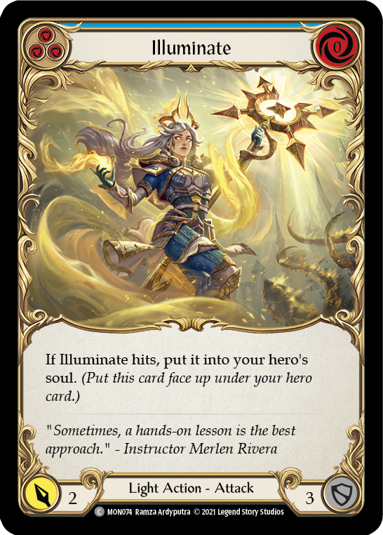 Illuminate (Blue) [MON074] 1st Edition Normal | Gam3 Escape