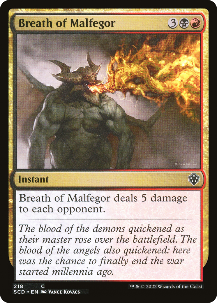 Breath of Malfegor [Starter Commander Decks] | Gam3 Escape