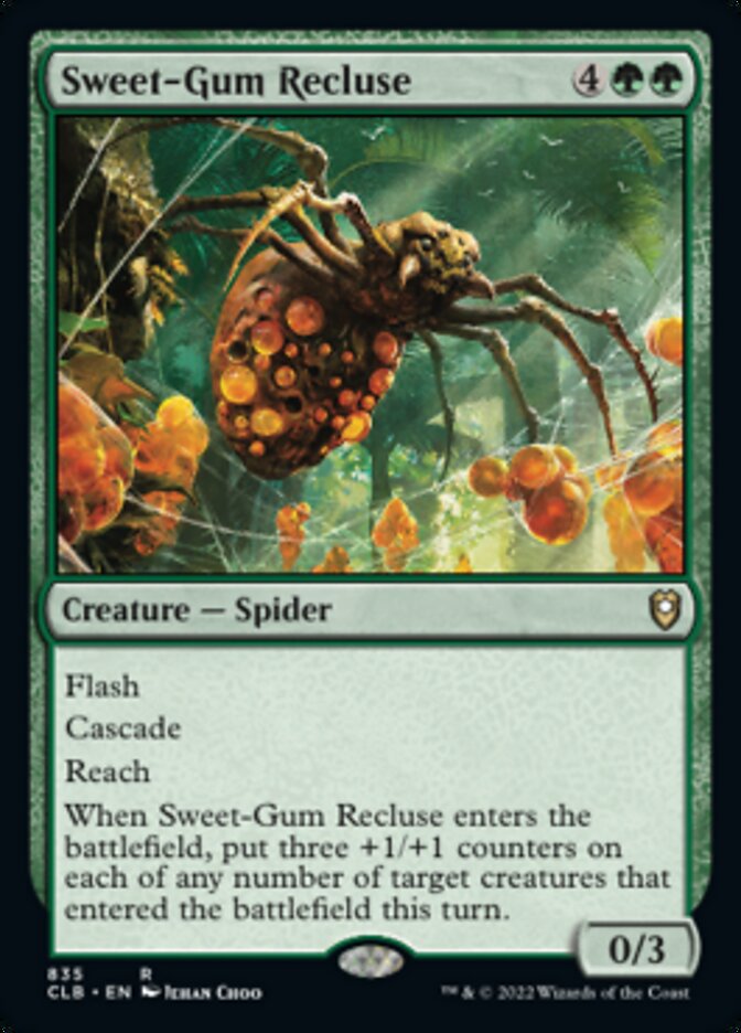 Sweet-Gum Recluse [Commander Legends: Battle for Baldur's Gate] | Gam3 Escape