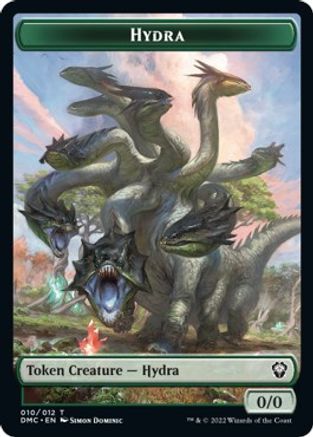 Snake // Hydra Double-sided Token [Dominaria United Commander Tokens] | Gam3 Escape