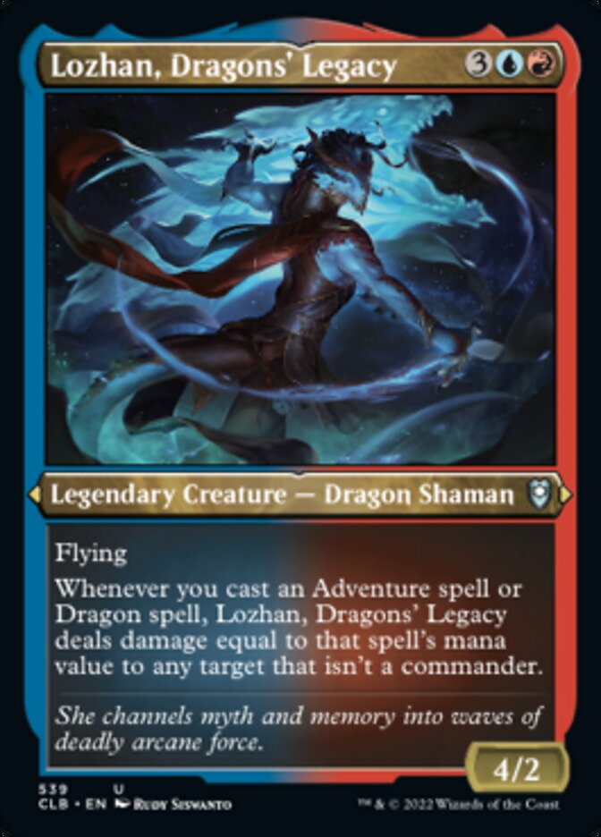 Lozhan, Dragons' Legacy (Foil Etched) [Commander Legends: Battle for Baldur's Gate] | Gam3 Escape