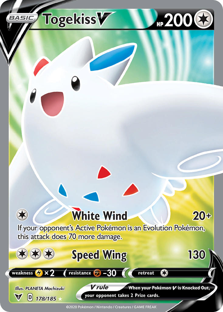 Togekiss V (178/185) [Sword & Shield: Vivid Voltage] | Gam3 Escape