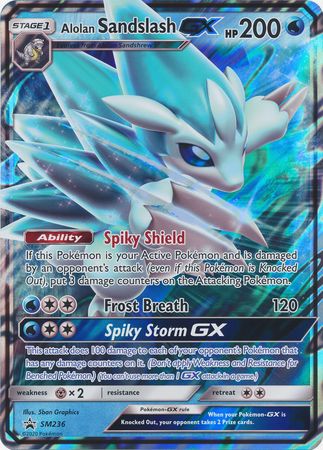 Alolan Sandslash GX (SM236) (Jumbo Card) [Sun & Moon: Black Star Promos] | Gam3 Escape