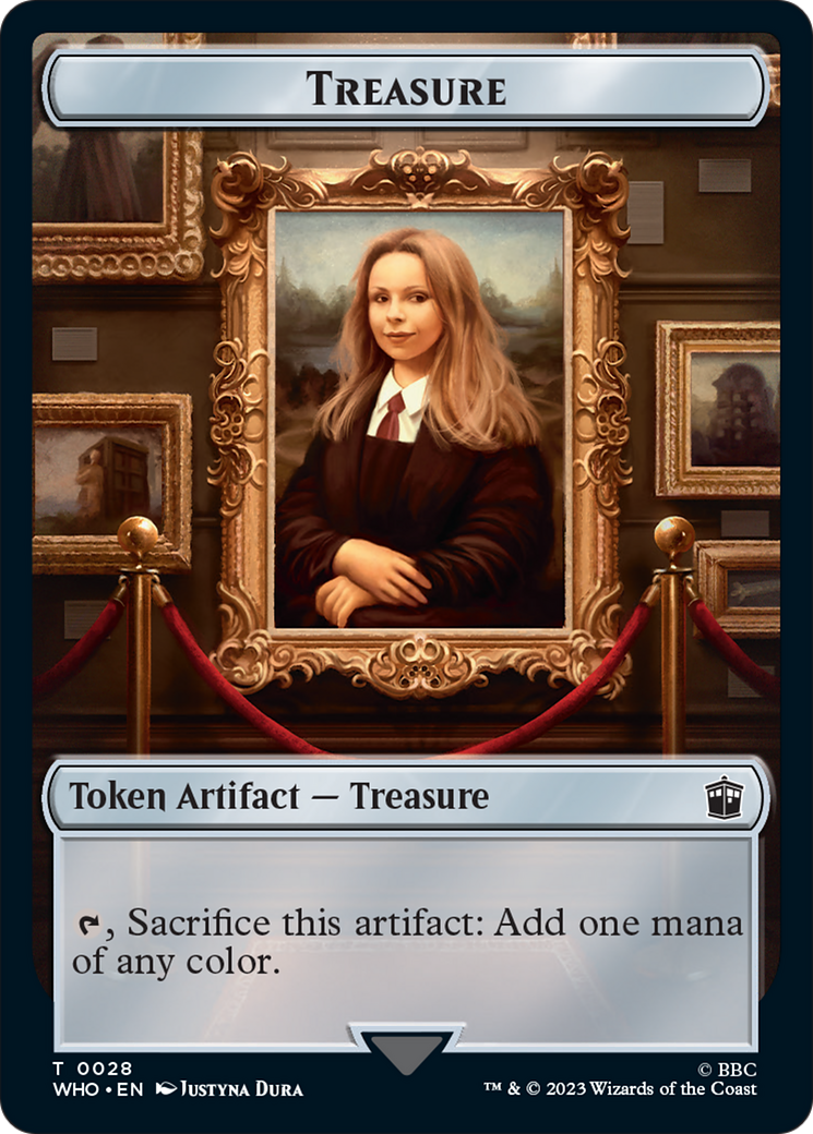 Soldier // Treasure (0028) Double-Sided Token [Doctor Who Tokens] | Gam3 Escape