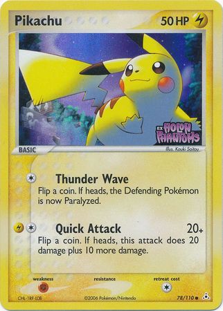 Pikachu (78/110) (Stamped) [EX: Holon Phantoms] | Gam3 Escape