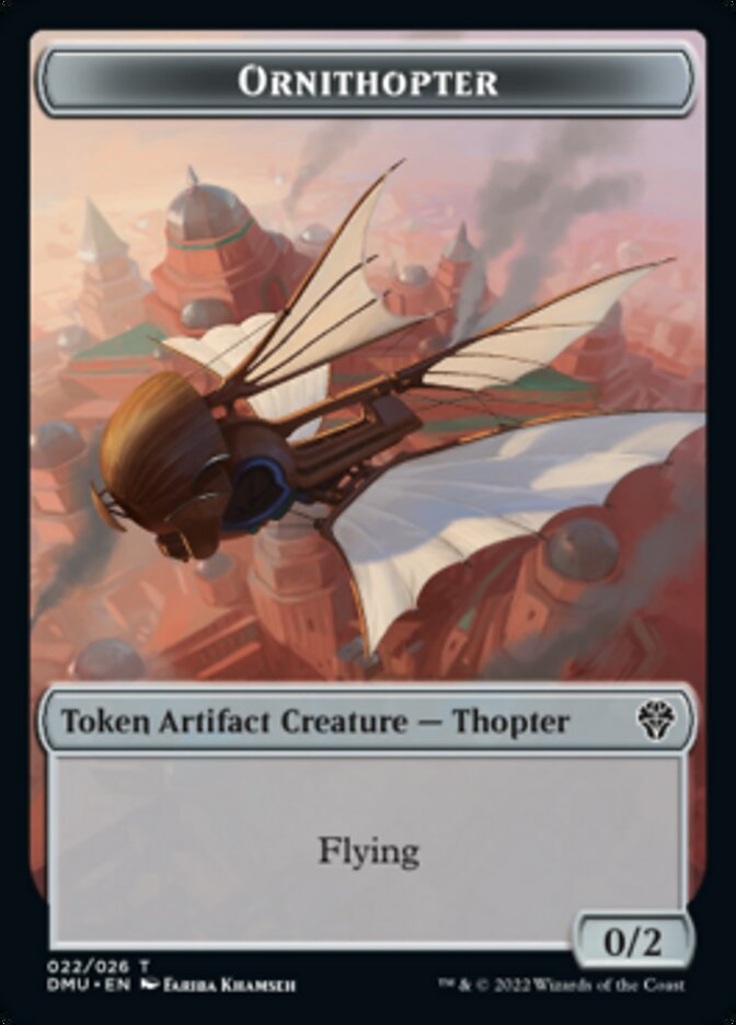 Ornithopter Token [Dominaria United Tokens] | Gam3 Escape