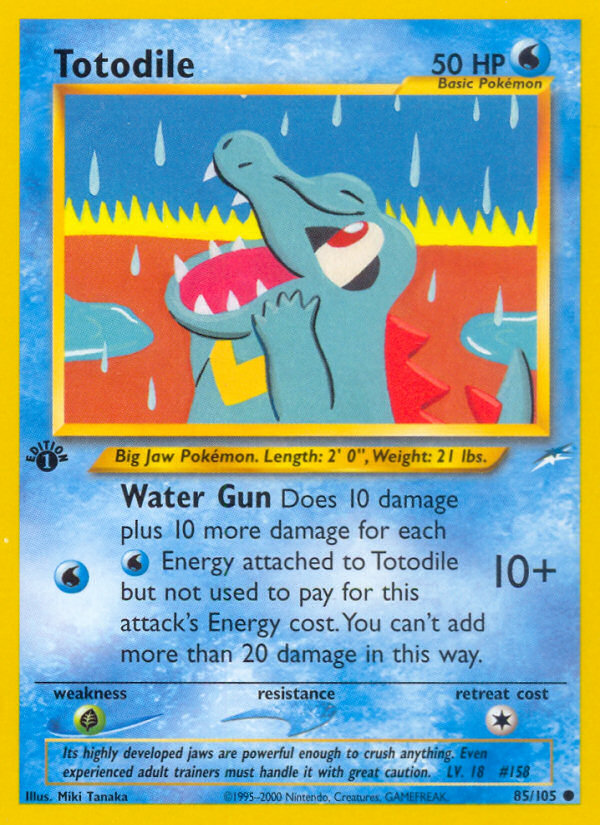 Totodile (85/105) [Neo Destiny 1st Edition] | Gam3 Escape