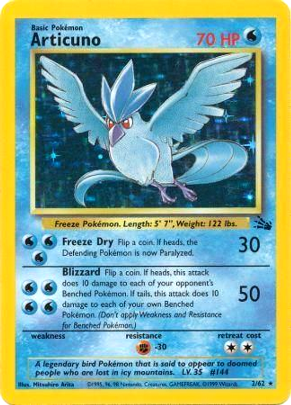 Articuno (2/62) [Fossil Unlimited] | Gam3 Escape