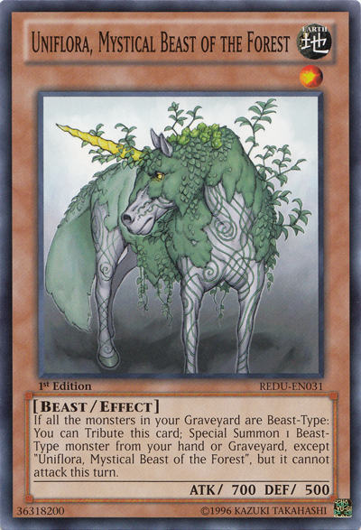 Uniflora, Mystical Beast of the Forest [REDU-EN031] Common | Gam3 Escape