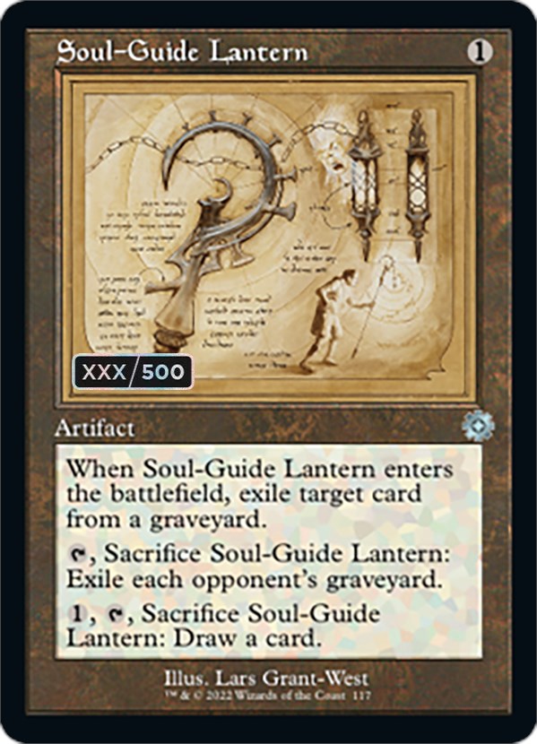 Soul-Guide Lantern (Retro Schematic) (Serial Numbered) [The Brothers' War Retro Artifacts] | Gam3 Escape