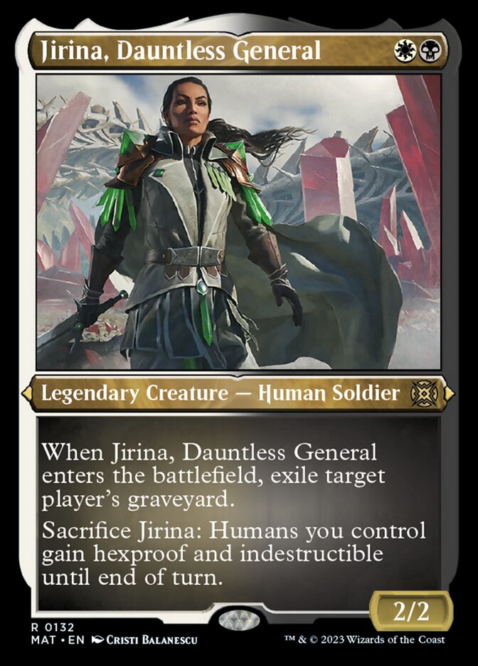 Jirina, Dauntless General (Foil Etched) [March of the Machine: The Aftermath] | Gam3 Escape