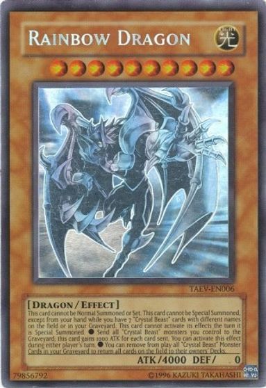 Rainbow Dragon (Chaos Neos Misprint) [TAEV-EN006] Ghost Rare | Gam3 Escape