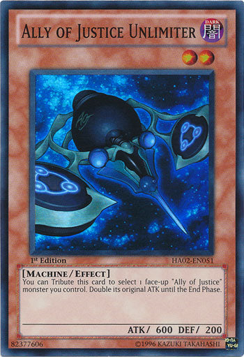 Ally of Justice Unlimiter [HA02-EN051] Super Rare | Gam3 Escape