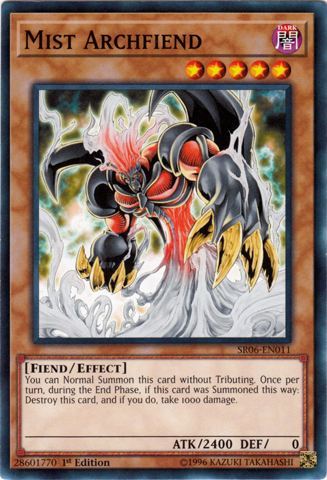 Mist Archfiend [SR06-EN011] Common | Gam3 Escape