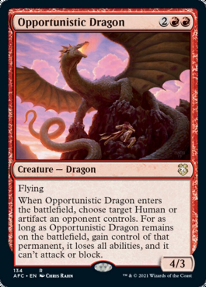 Opportunistic Dragon [Dungeons & Dragons: Adventures in the Forgotten Realms Commander] | Gam3 Escape