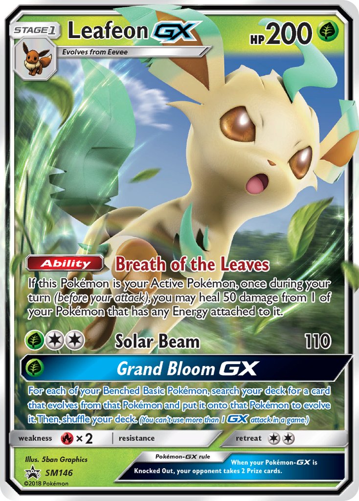 Leafeon GX (SM146) [Sun & Moon: Black Star Promos] | Gam3 Escape