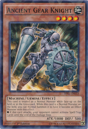 Ancient Gear Knight (Shatterfoil) [BP03-EN033] Rare | Gam3 Escape