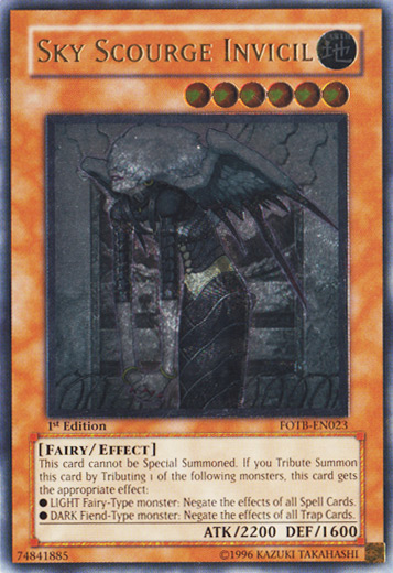 Sky Scourge Invicil (UTR) [FOTB-EN023] Ultimate Rare | Gam3 Escape