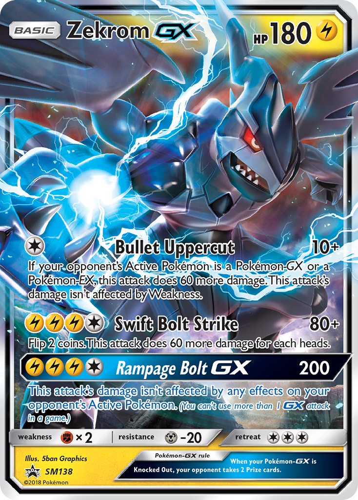 Zekrom GX (SM138) [Sun & Moon: Black Star Promos] | Gam3 Escape