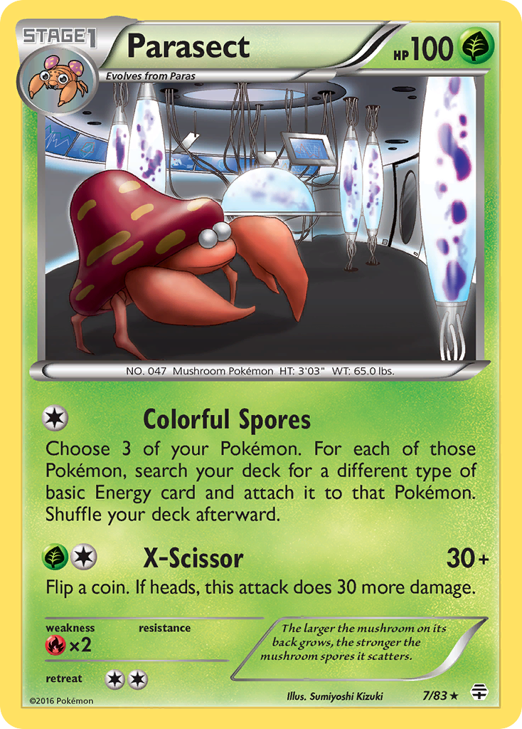 Parasect (7/83) [XY: Generations] | Gam3 Escape