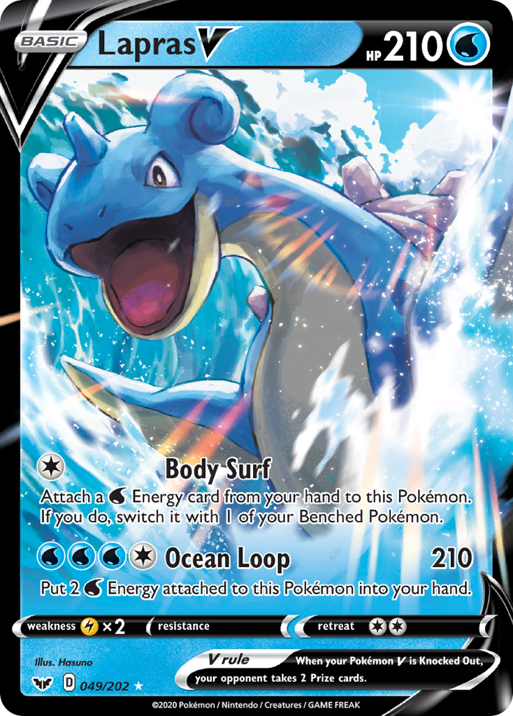 Lapras V (049/202) [Sword & Shield: Base Set] | Gam3 Escape