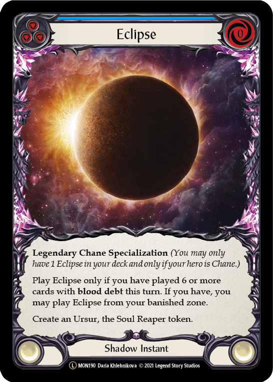 Eclipse (Rainbow Foil) [U-MON190-RF] Unlimited Rainbow Foil | Gam3 Escape