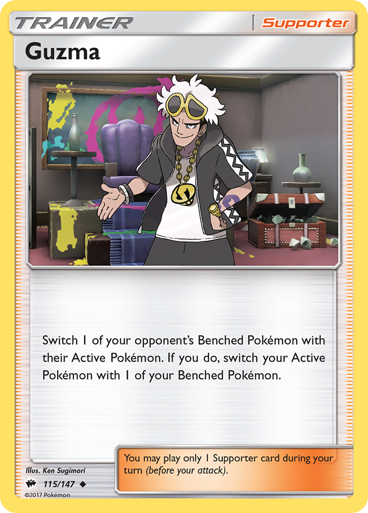 Guzma (115/147) [Sun & Moon: Burning Shadows] | Gam3 Escape