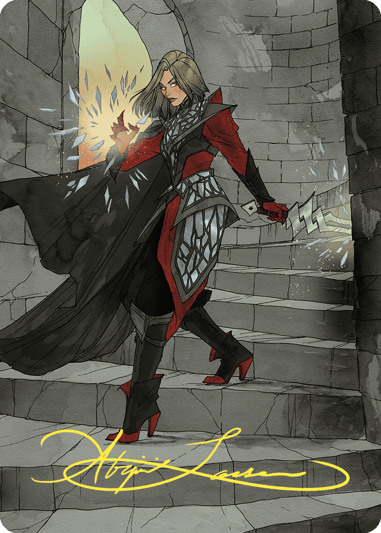 Rowan, Scion of War Art Card (59/81) (Gold-Stamped Signature) [Wilds of Eldraine Art Series] | Gam3 Escape