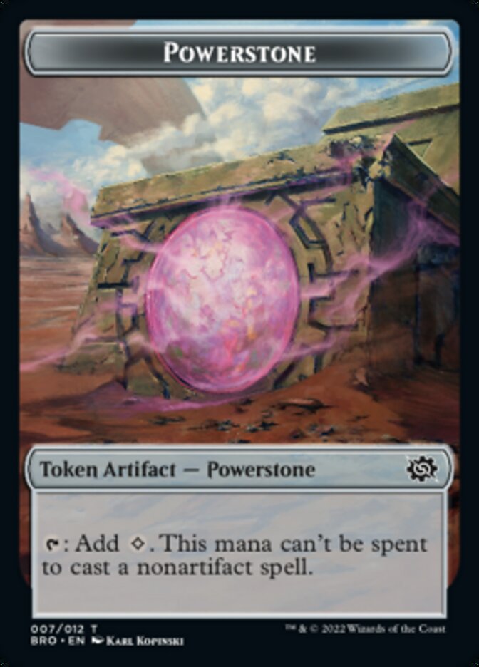 Powerstone // Elemental Double-Sided Token [The Brothers' War Tokens] | Gam3 Escape