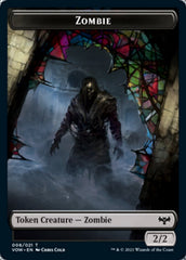 Zombie (008) // Zombie (005) Double-sided Token [Innistrad: Crimson Vow Tokens] | Gam3 Escape