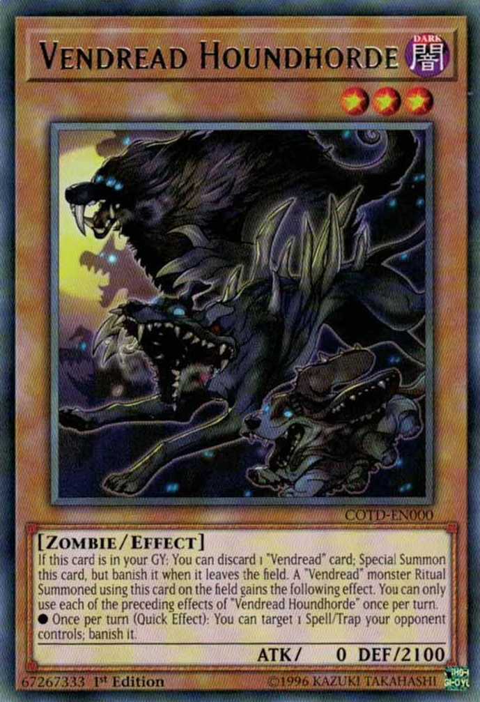 Vendread Houndhorde [COTD-EN000] Rare | Gam3 Escape