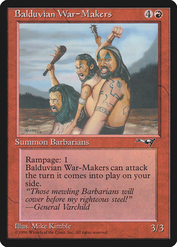 Balduvian War-Makers (Treeline Background) [Alliances] | Gam3 Escape