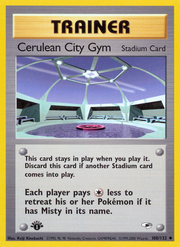 Cerulean City Gym (108/132) [Gym Heroes 1st Edition] | Gam3 Escape