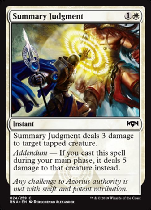 Summary Judgment [Ravnica Allegiance] | Gam3 Escape