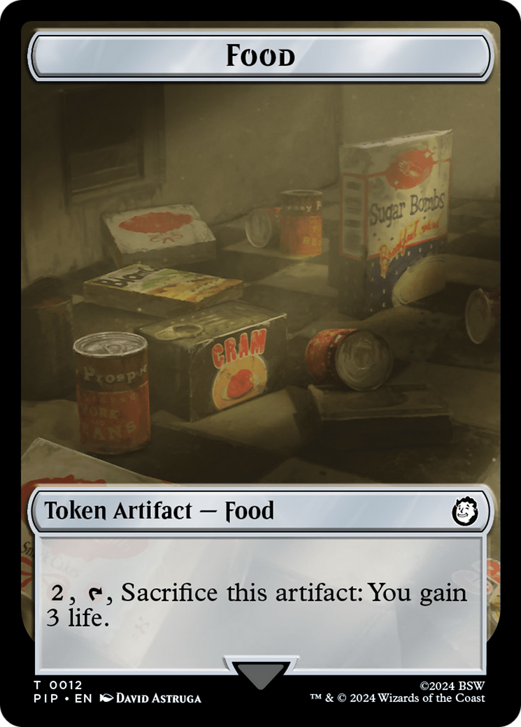 Food (0012) // Copy Double-Sided Token [Fallout Tokens] | Gam3 Escape