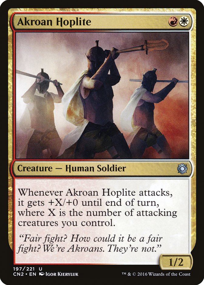 Akroan Hoplite [Conspiracy: Take the Crown] | Gam3 Escape
