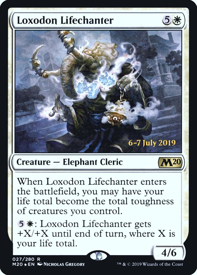 Loxodon Lifechanter  [Core Set 2020 Prerelease Promos] | Gam3 Escape